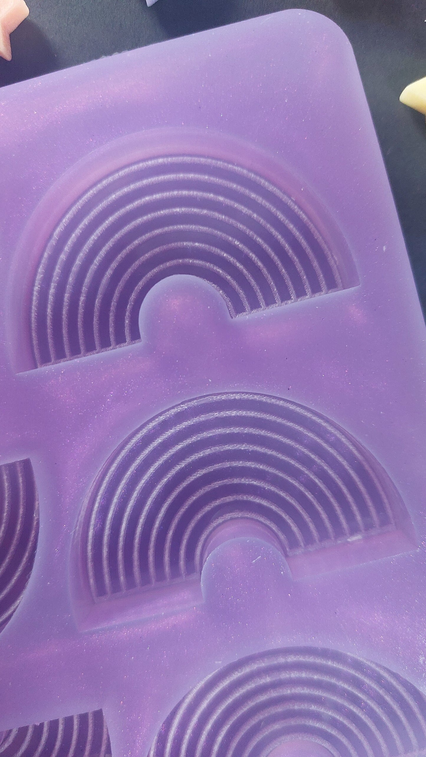 Rainbow 8 Cell Mould for wax, resin, jesmonite, plaster etc