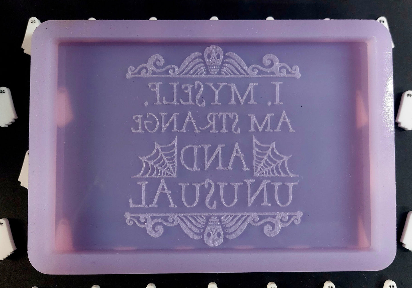 Strange and Unusual Silicone Mould for wax resin soap etc (small slab)
