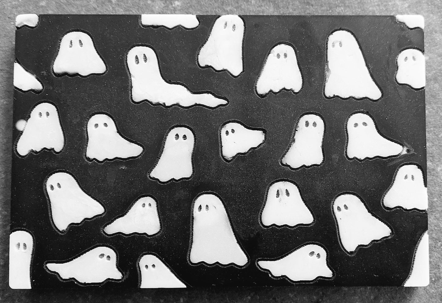 Ghost Silicone Mould for wax resin soap etc (small slab)