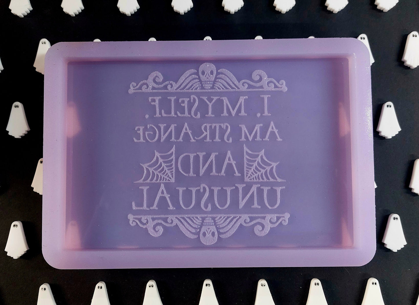 Strange and Unusual Silicone Mould for wax resin soap etc (small slab)