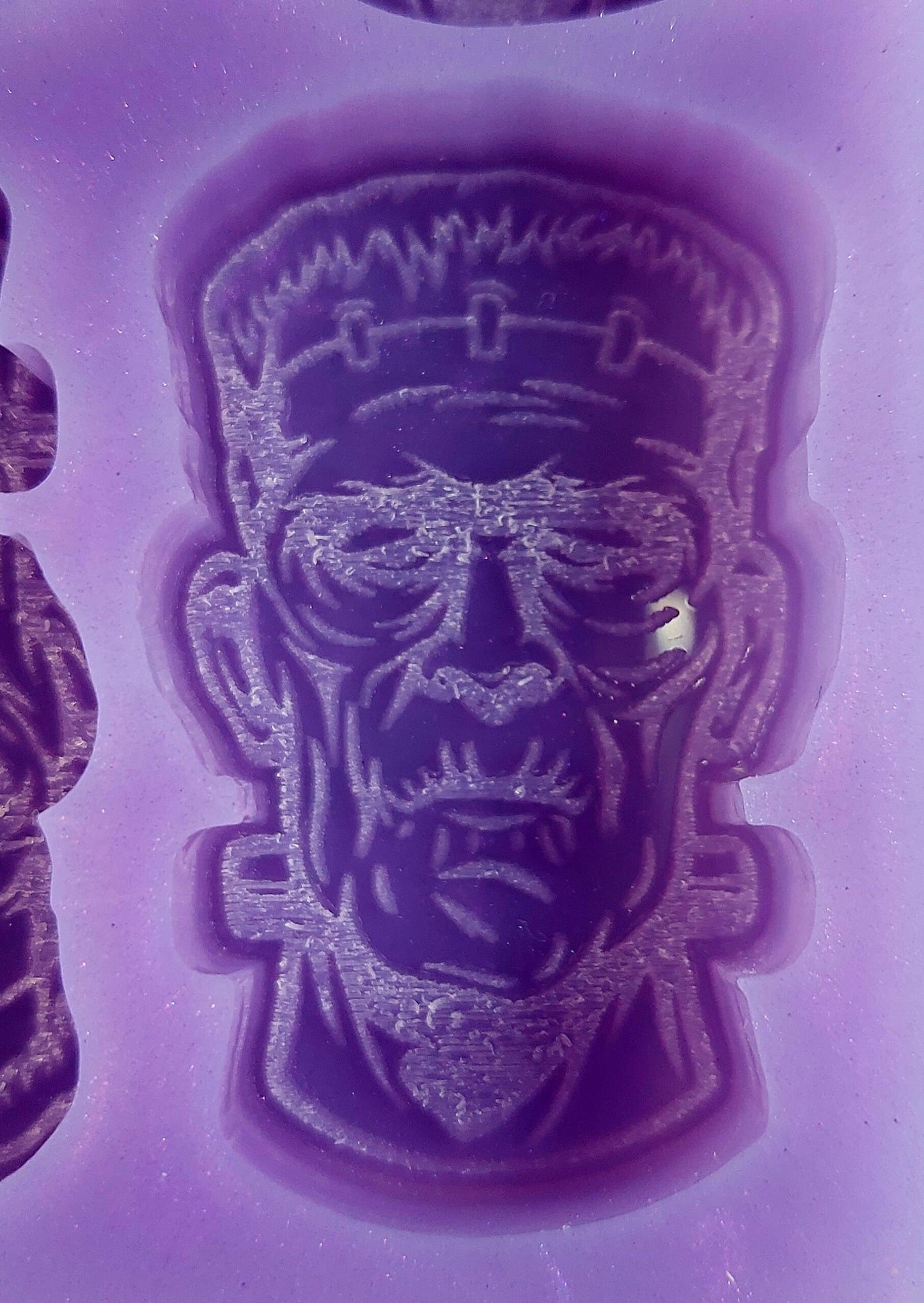 Frankenstein 8 cell Silicone Mould (HB SIZE) for wax resin soap etc