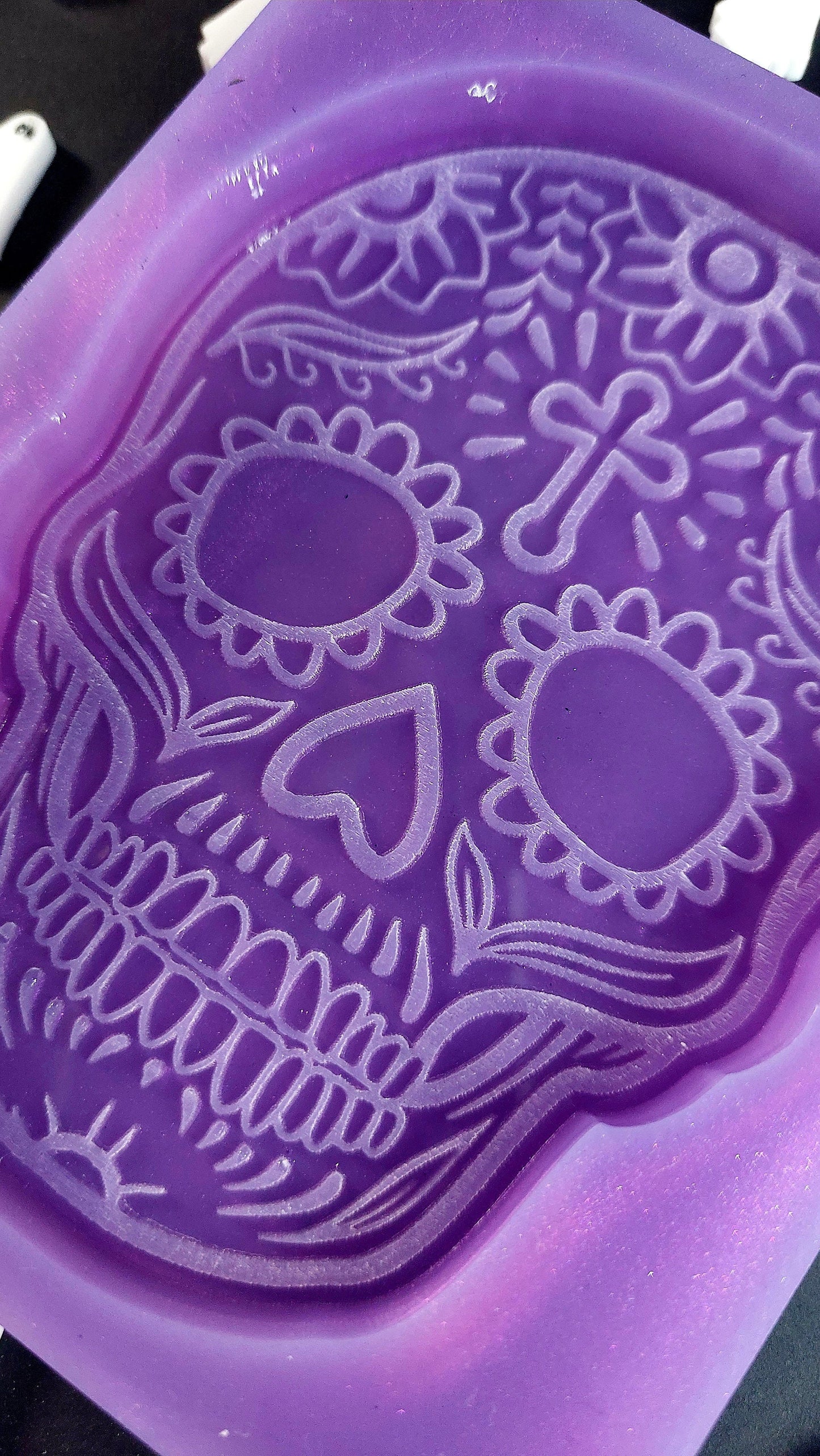 Large Sugar Skull Silicone Mould for wax resin soap etc