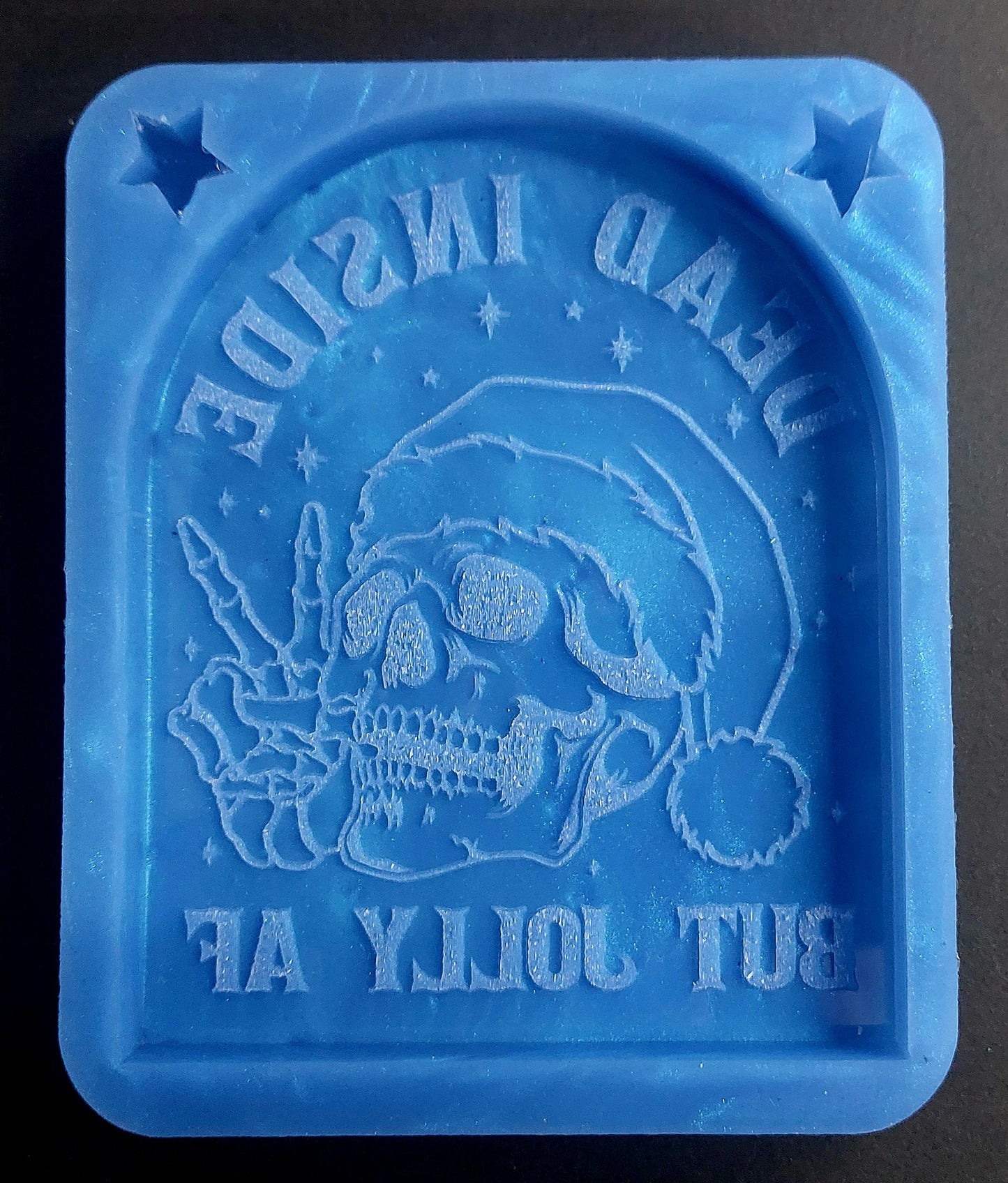 Dead Inside Christmas Silicone Mould for wax melts, resin and more