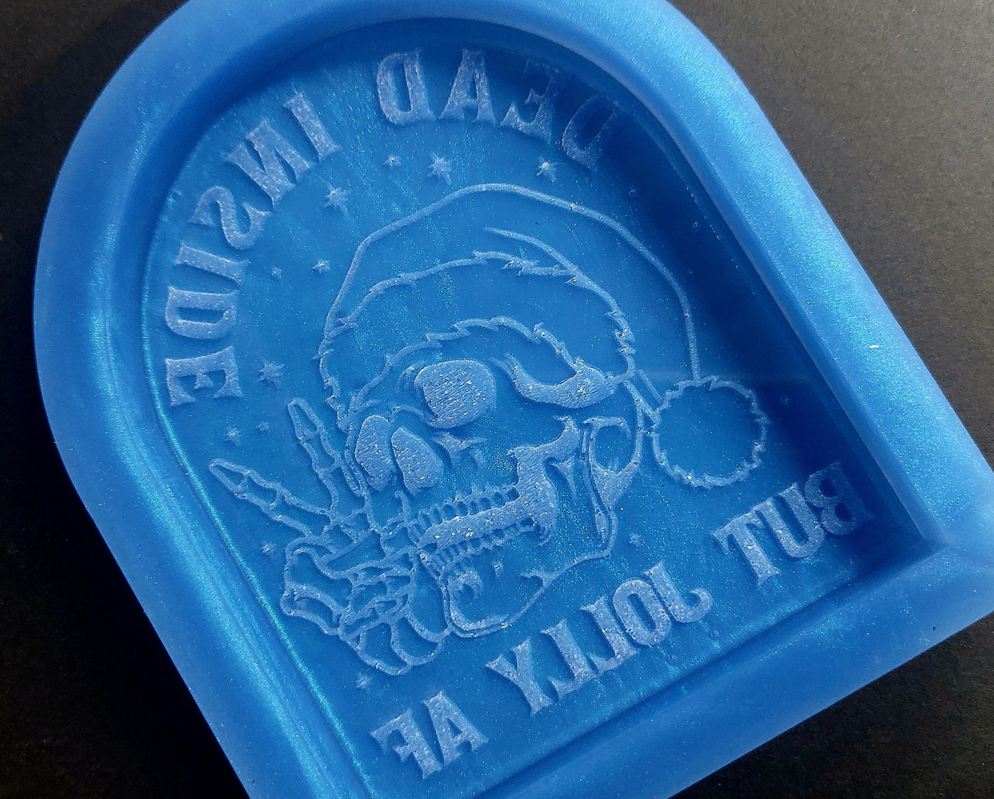 Dead Inside Christmas Silicone Mould for wax melts, resin and more (Smaller version)