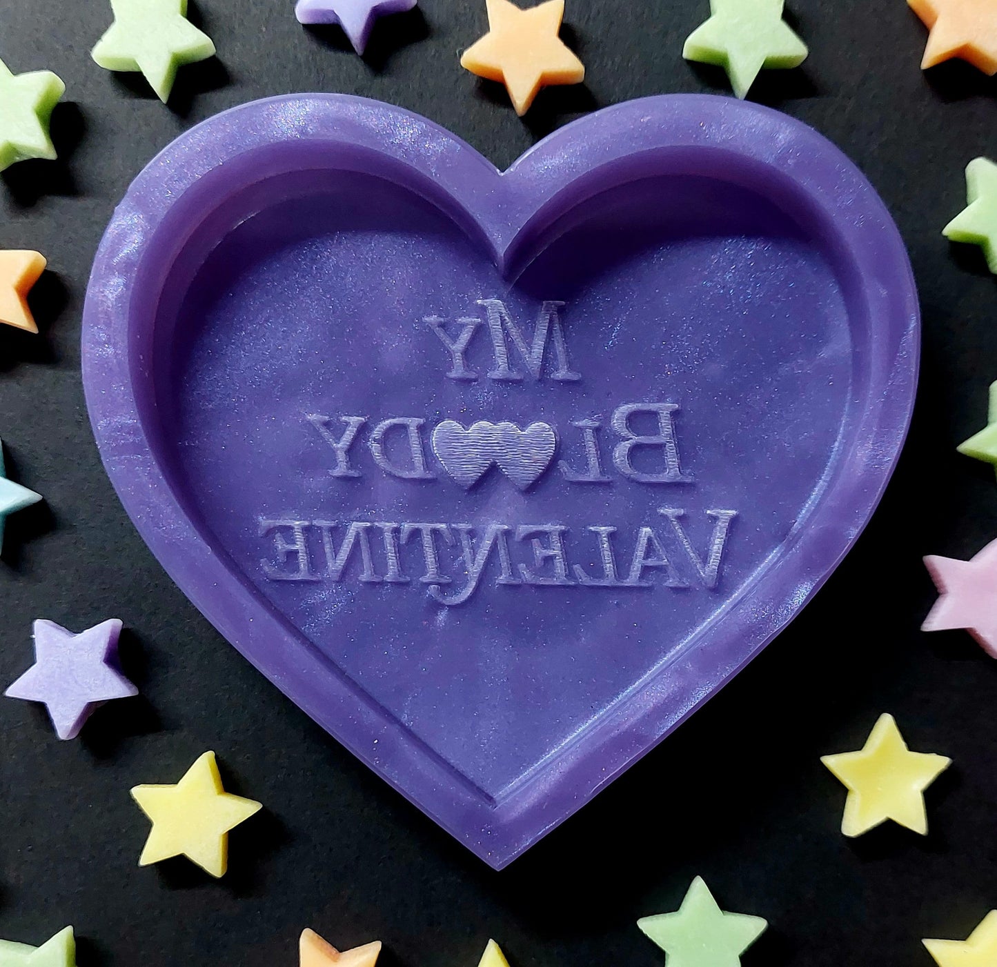 My Bloody Valentine Heart Silicone Mould for wax, resin and more