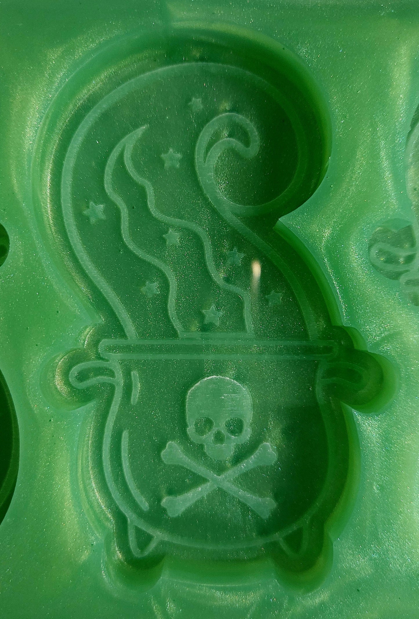 Magic Cauldron 3 Cell Silicone Mould for wax resin soap etc