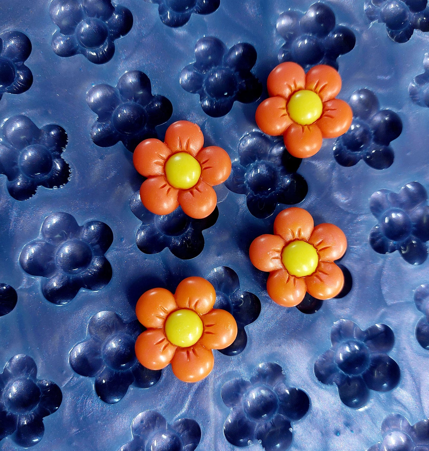 Flower 36 cavity Silicone Mould for wax, resin, soap etc