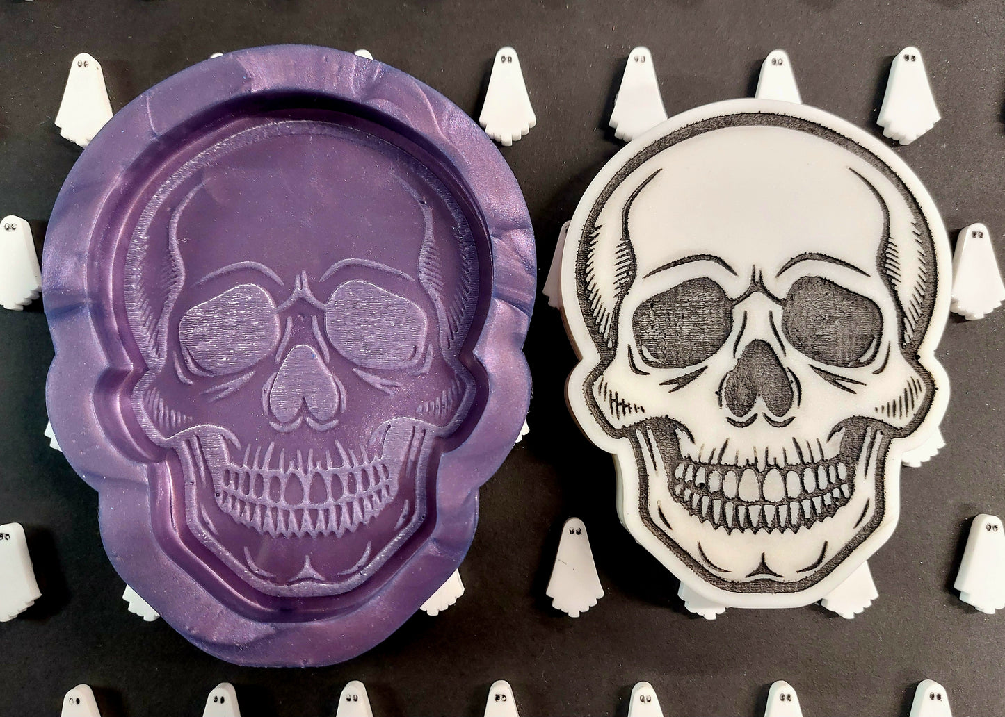 Skull Silicone Mould for wax, resin, jesmonite, soap etc