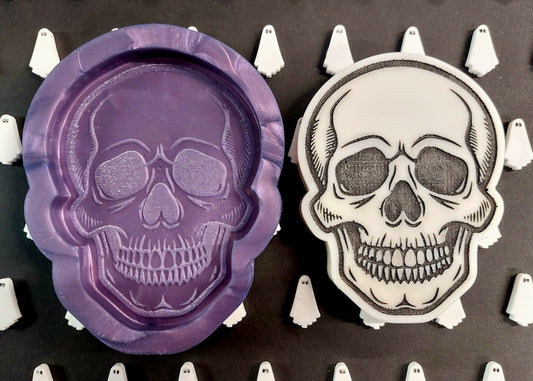 Skull Silicone Mould for wax, resin, jesmonite, soap etc