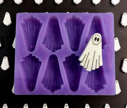 Skeleton Mask Ghost 8 Cell Silicone Mould for wax, resin, soap etc HB size