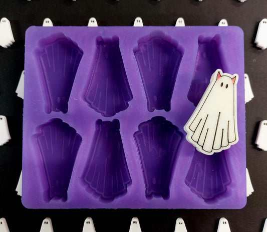 Devil Ghost 8 Cell Silicone Mould for wax, resin, soap etc HB size