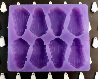 Frankenstein Ghost 8 Cell Silicone Mould for wax, resin, soap etc HB size