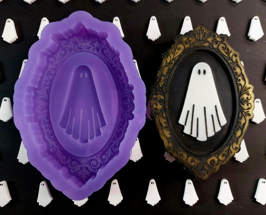Vintage Ghost Frame Silicone Mould for wax, resin, soap etc