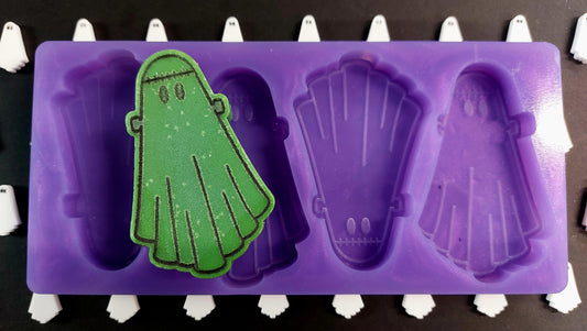 Big Frankenstein Ghost 4 cell Silicone Mould for wax, resin, soap etc