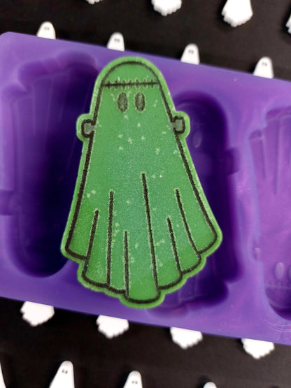 Big Frankenstein Ghost 4 cell Silicone Mould for wax, resin, soap etc