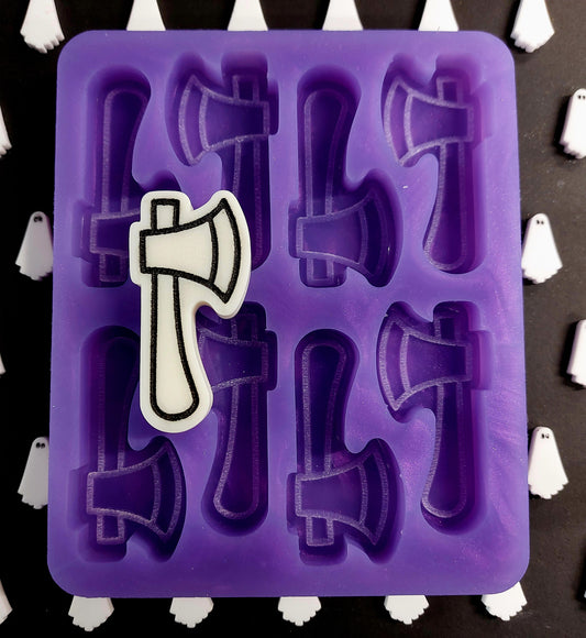Axe 6 cell Silicone Mould for wax, resin, soap etc