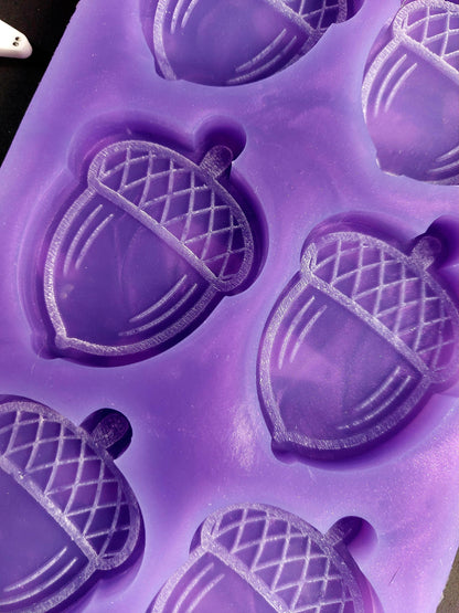 Acorns 6 Cell Silicone Mould for wax, resin, jesmonite, soap etc