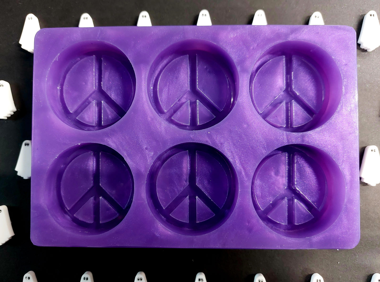 Peace Tops Silicone Mould for wax, resin, jesmonite, soap etc