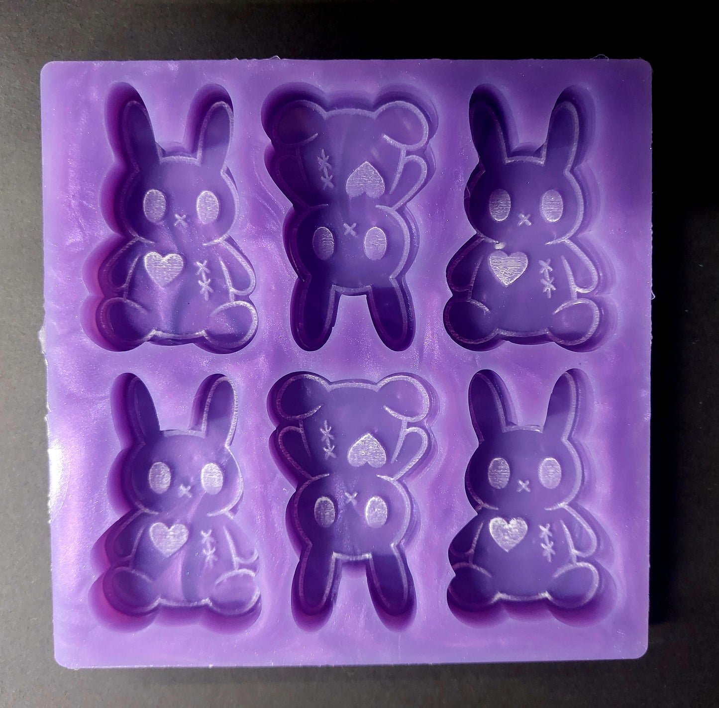 Zombie Love Bunny Silicone Mould for wax, resin, jesmonite, soap etc