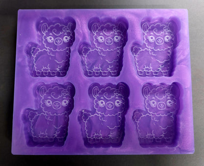 Llama 6 Cell Silicone Mould for wax, resin etc
