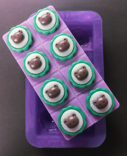 Bear Tops Snapbar Silicone Mould for wax, resin, jesmonite, soap etc