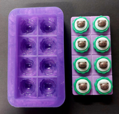 Bear Tops Snapbar Silicone Mould for wax, resin, jesmonite, soap etc
