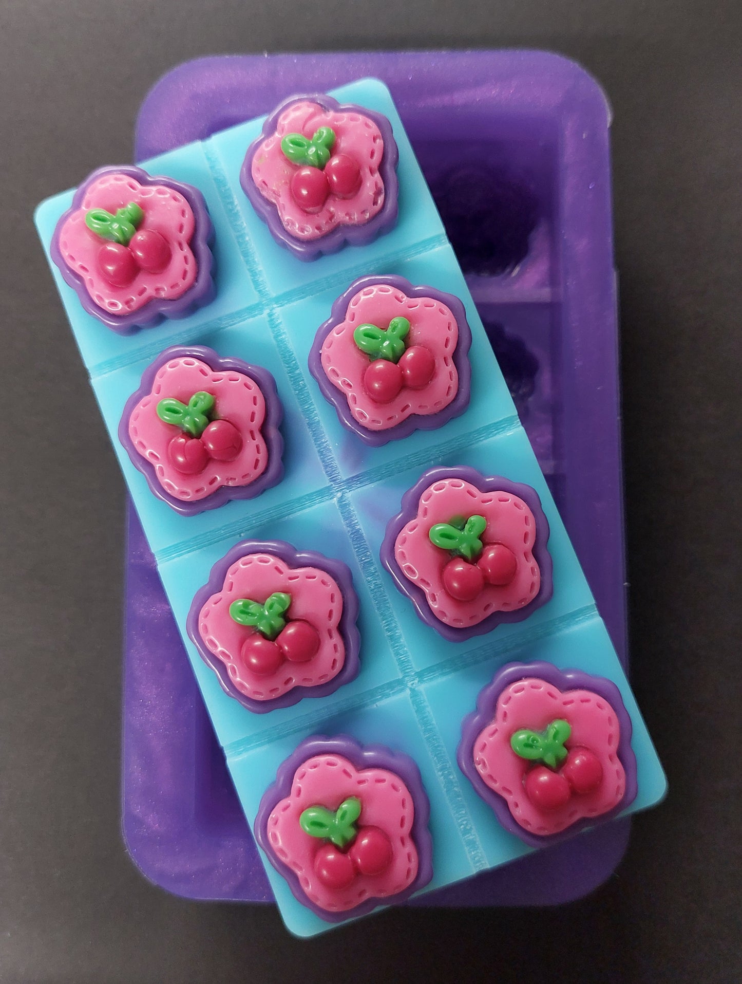 Cherry Tops Snapbar Silicone Mould for wax, resin, jesmonite, soap etc