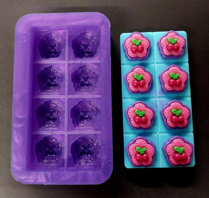 Cherry Tops Snapbar Silicone Mould for wax, resin, jesmonite, soap etc