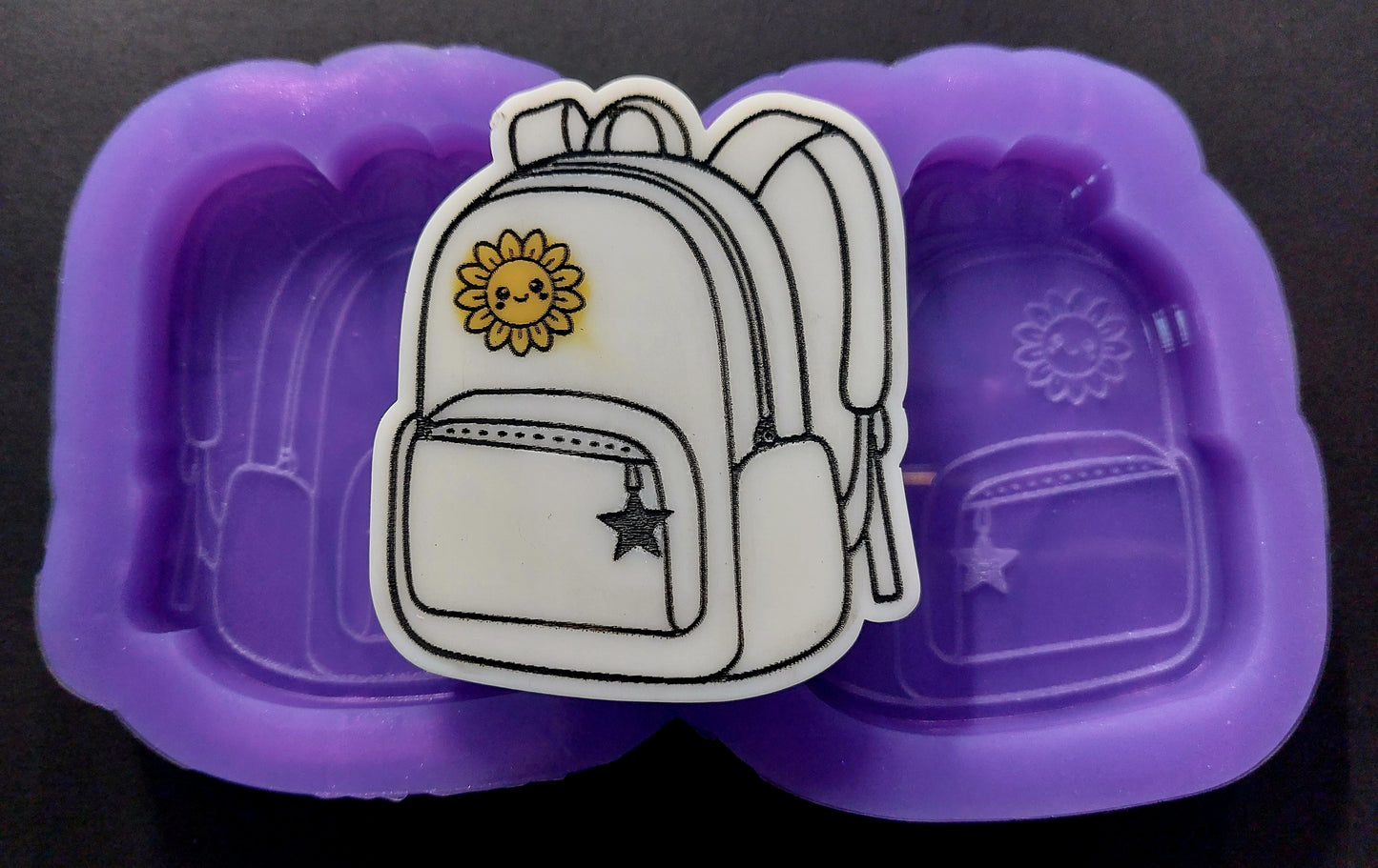 Backpack/Rucksack 2 Cell Silicone Mould for wax, resin, jesmonite, soap etc