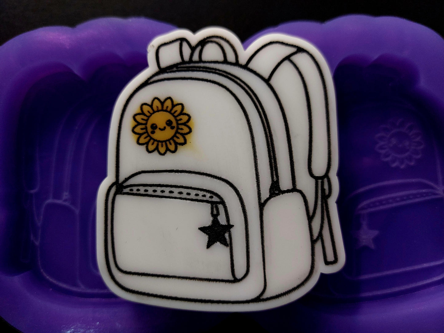 Backpack/Rucksack 2 Cell Silicone Mould for wax, resin, jesmonite, soap etc