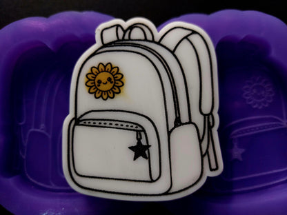 Backpack/Rucksack 2 Cell Silicone Mould for wax, resin, jesmonite, soap etc