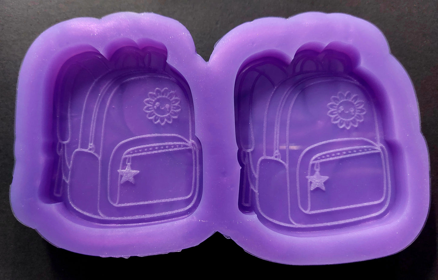Backpack/Rucksack 2 Cell Silicone Mould for wax, resin, jesmonite, soap etc