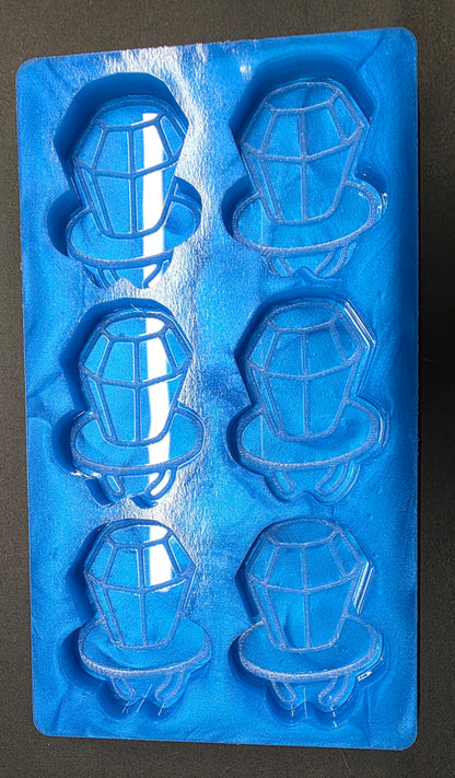 Ring Pop 90s Retro 6 Cell silicone mould for wax, resin, soap etc