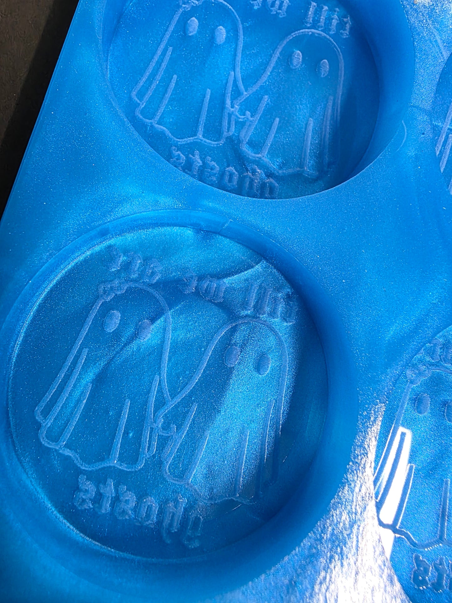 Till we are ghosts discs 6 Cell Silicone Mould for wax resin soap