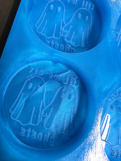 Till we are ghosts discs 6 Cell Silicone Mould for wax resin soap