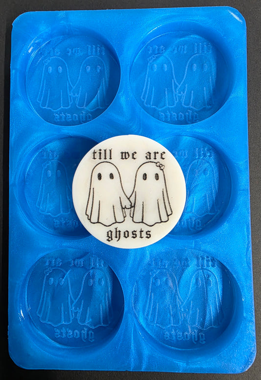 Till we are ghosts discs 6 Cell Silicone Mould for wax resin soap