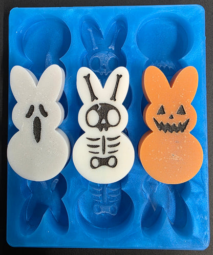 Easterween Bunny 6 Cell Silicone Mould for wax resin soap
