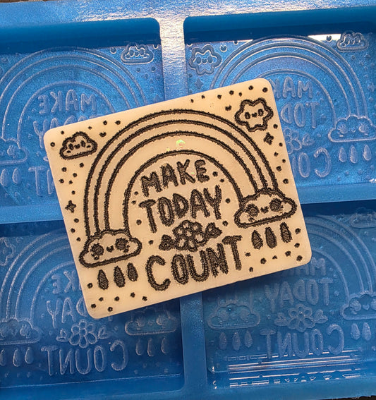 Make Today Count 4 cell silicone mould for wax, resin, soap