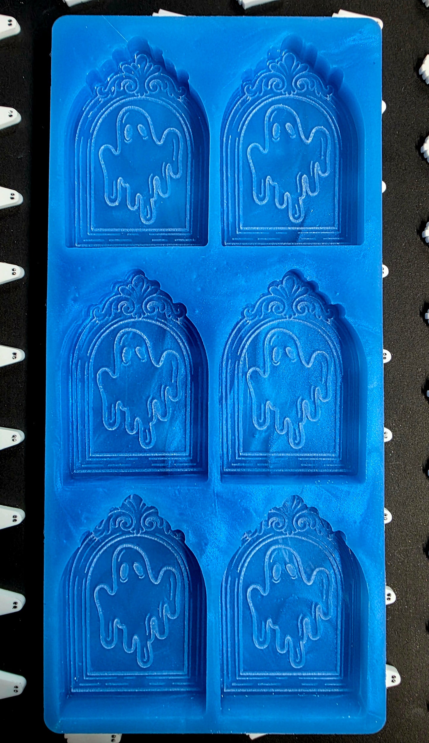 Ghost Picture 6 cell silicone mould for wax melts, resin, soap, jesmonite etc