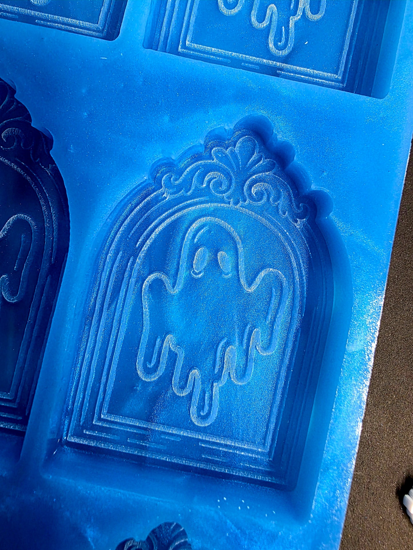 Ghost Picture 6 cell silicone mould for wax melts, resin, soap, jesmonite etc