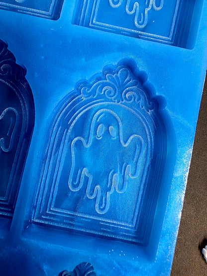 Ghost Picture 6 cell silicone mould for wax melts, resin, soap, jesmonite etc