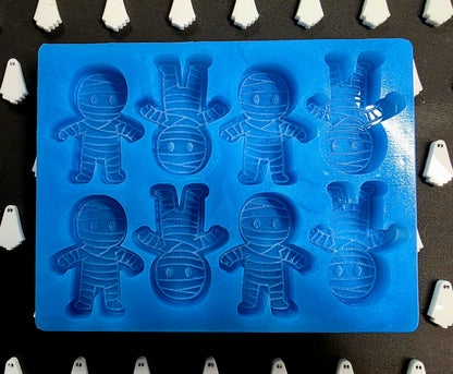 Mummy 8 cell silicone mould for wax melts, resin, soap, jesmonite