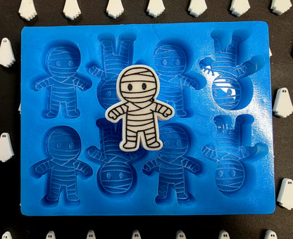 Mummy 8 cell silicone mould for wax melts, resin, soap, jesmonite