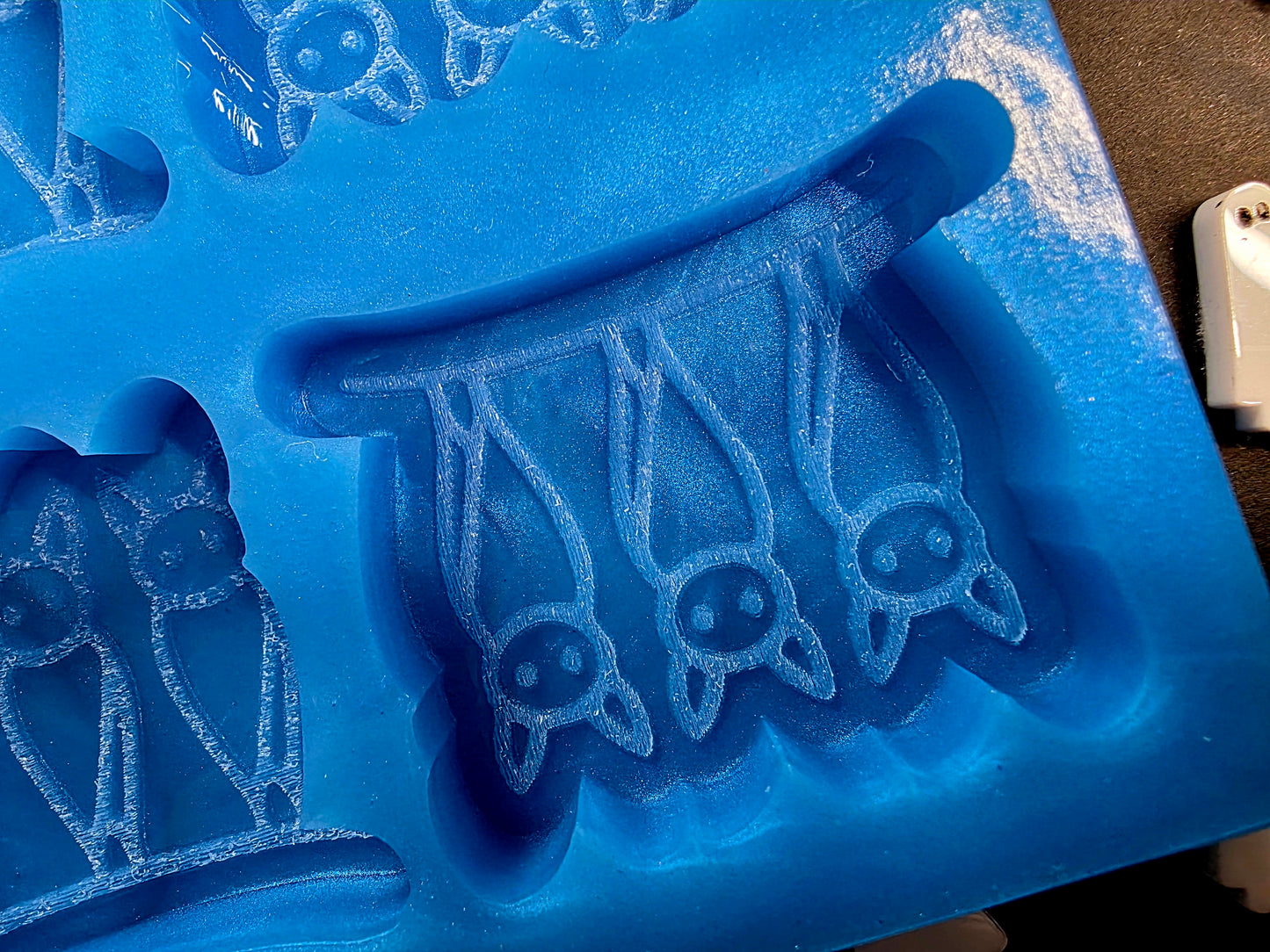 Hanging Bats 6 cell silicone mould for wax melts, resin, soap, jesmonite