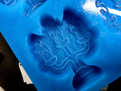 Spooky candles 6 cell silicone mould for wax melts, resin, soap, jesmonite