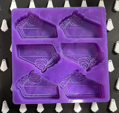 Pumpkin Pie 6 cell silicone mould for wax melts, resin, soap, jesmonite