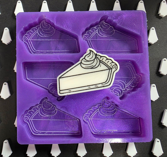 Pumpkin Pie 6 cell silicone mould for wax melts, resin, soap, jesmonite