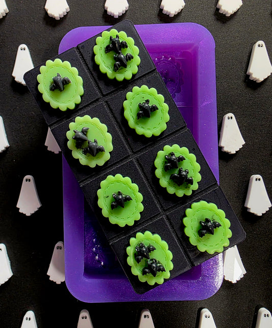 Bat tops snap bar silicone mould for wax and more