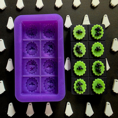 Bat tops snap bar silicone mould for wax and more