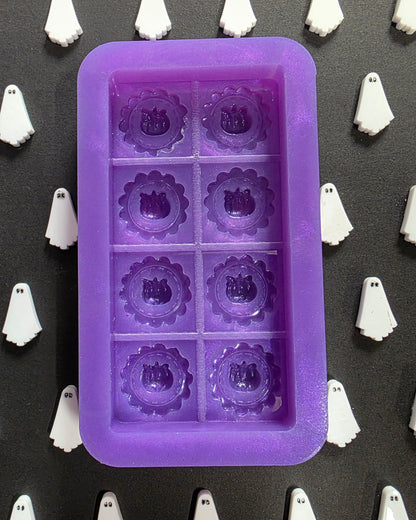 Pumpkin tops snap bar silicone mould for wax and more